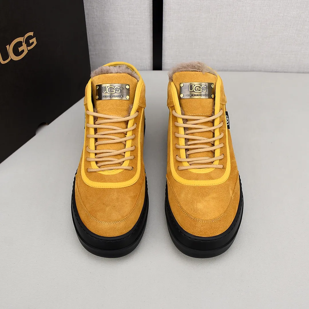 PP520🛜🛜🛜【ugg】The upper is made of waterproof nubuck, real wool lining, and non-slip rubber sole. Warm and comfortable, a must-have in winter! Men's size 38-44 (custom-made size 45 is non-refundable).